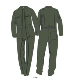 Combinaison Double Ouverture Kaki - Vert Homme -Militaire Équipement Magasin Combinaison militaire double ouverture kaki vert 2