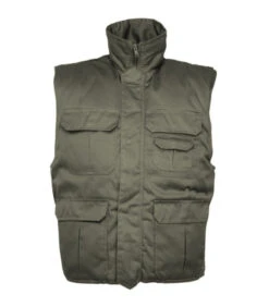 Gilet Militaire Matelassé Vert Armée - Kaki