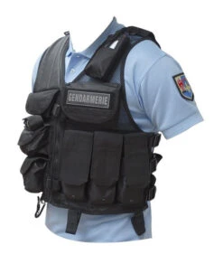 Gilet De Combat Force Intervention Noir -Militaire Équipement Magasin Gilet force intervention noir 2
