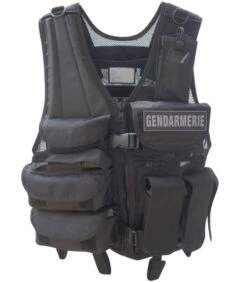 Gilet De Combat Force Intervention Noir