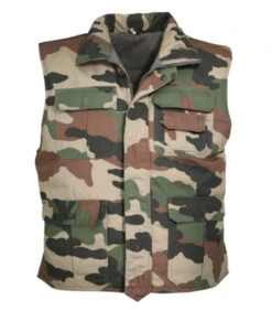 Gilet Militaire Matelassé Camouflage CE