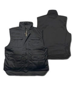 Gilet Militaire Matelassé Noir
