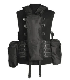 Gilet Tactique De Combat Noir Miltec