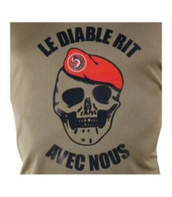 Tee-shirt Easy Clim Diable Rit Metro Kaki -Militaire Équipement Magasin Tee shirt militaire easy clim diable rit metro Kaki 4