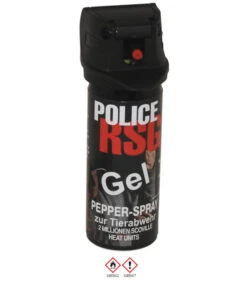 Aérosol De Defense Poivre, Gel, RSG-Police, 50 Ml