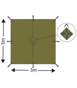 Bâche Tarp Extrême Camouflage M 95 CZ300 X 300 Cm -Militaire Équipement Magasin bache tarp extreme camouflage m 95 cz300 x 300 cm 3