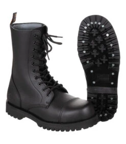 Bottes 10 Trous "Pure Trash" Noir
