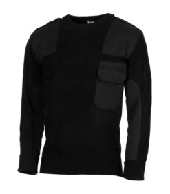 BW Pullover, Noir, 100 % Acrylique