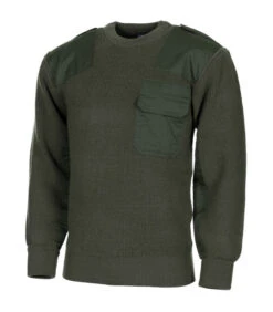BW Pullover, Vert, 80% Laine/20% Acrylique