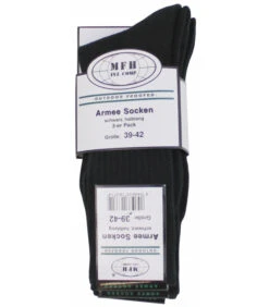 Lot De 3 Paires Chaussettes Noires -Militaire Équipement Magasin chausettes armee noir 3 paires 1