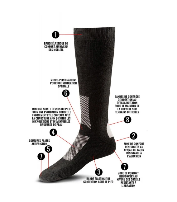 Chaussettes D'hiver T.O.E. Pour Militaire 4 Chaussettes D'hiver T.O.E. Pour Militaire – Image 2