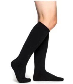 Chaussettes Woolpower KNEE-HIGH 600 Noire -Militaire Équipement Magasin chaussettes woolpower knee high 600 noire 1