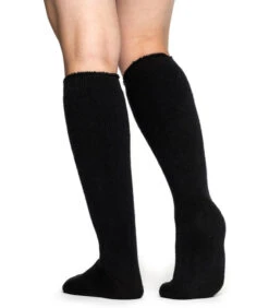 Chaussettes Woolpower KNEE-HIGH 600 Noire -Militaire Équipement Magasin chaussettes woolpower knee high 600 noire 2