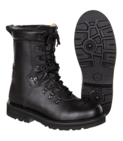 Chaussures De Combat, Mod. "2000", Doublure Cuir, Noir