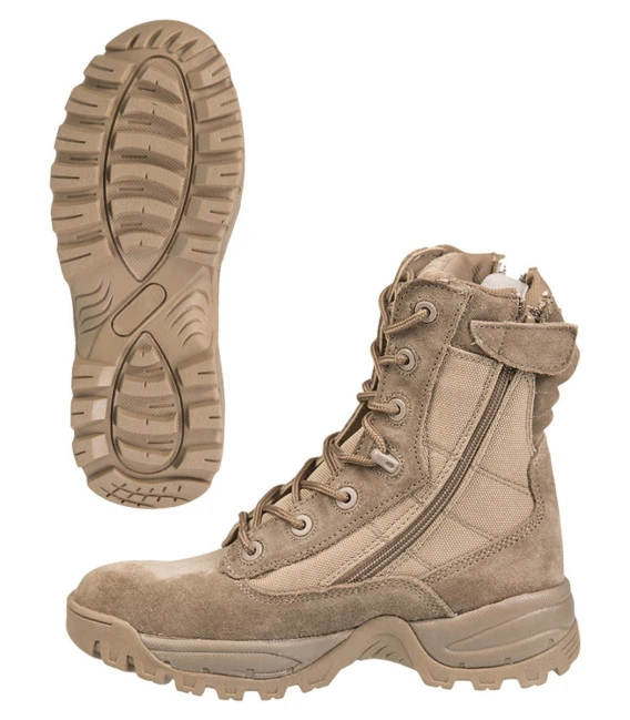 Chaussures Militaire Tactiques 2 Zip Coyote Homme 4 Chaussures Militaire Tactiques 2 Zip Coyote Homme – Image 2