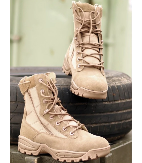 Chaussures Militaire Tactiques 2 Zip Coyote Homme 5 Chaussures Militaire Tactiques 2 Zip Coyote Homme – Image 3