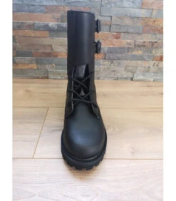 Chaussures Rangers Noire Type Armée Française -Militaire Équipement Magasin chaussures rangers noire type armee francaise 1 2