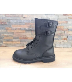 Chaussures Rangers Noire Type Armée Française -Militaire Équipement Magasin chaussures rangers noire type armee francaise 1 3