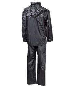 Combinaison De Pluie, Noir, Polyester -Militaire Équipement Magasin combinaison de pluie noir polyester 2