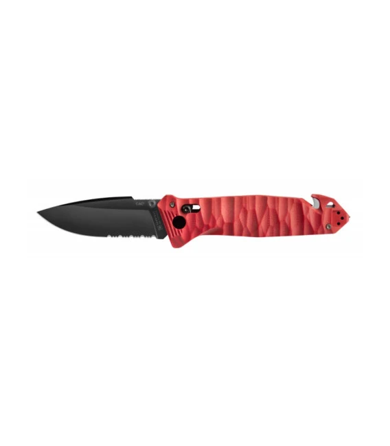 Couteau De Poche Cac® S200 Serration G10 Rouge 3 Couteau De Poche Cac® S200 Serration G10 Rouge