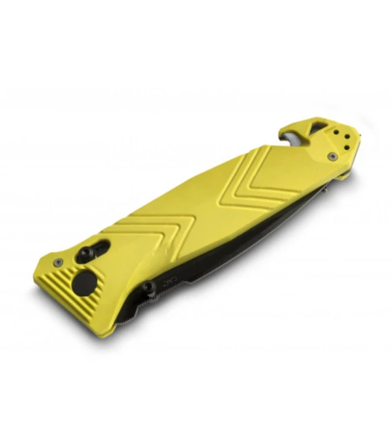 Couteau De Poche Cac® Serration PA6 Jaune 6 Couteau De Poche Cac® Serration PA6 Jaune – Image 4