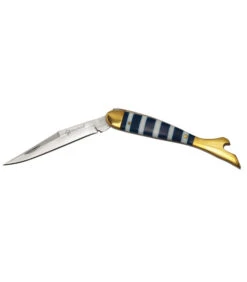 Couteau De Poche Nacre Bleu