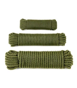 Drisse Corde Ø 9 Mm - Longueur 15 M Vert Olive -Militaire Équipement Magasin drisse corde o 9 mm longueur 15 m vert olive 2