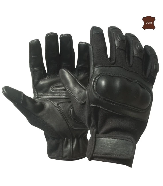 Gants Coques Noirs 3 Gants Coques Noirs
