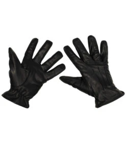 Gants Cuir, "SAFETY", Noir, Anti-coupure