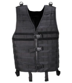 Gilet Tactique "Molle Light" Noir Système Modulaire Molle -Militaire Équipement Magasin gilet molle light noir systeme modulaire 1
