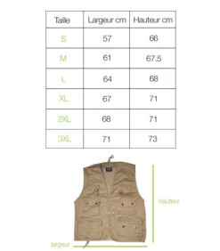 Gilet Multipoches Avec Doublure Maille Beige -Militaire Équipement Magasin gilet multipoches avec doublure maille beige 1