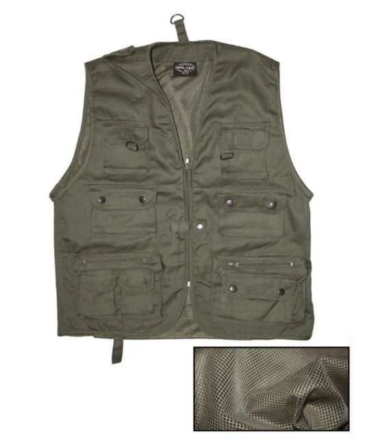 Gilet Multipoches Avec Doublure Maille Vert A. 3 Gilet Multipoches Avec Doublure Maille Vert A.