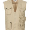 Gilet Outdoor, Beige, Microfibre -Militaire Équipement Magasin gilet outdoor kaki microfibre