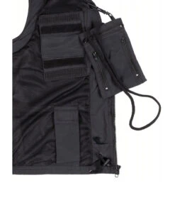 Gilet Outdoor Noir Microfibre -Militaire Équipement Magasin gilet outdoor noir microfibre 2