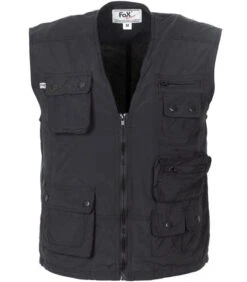 Gilet Outdoor Noir Microfibre