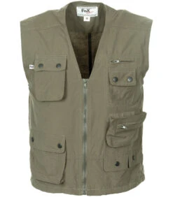 Gilet Outdoor, Vert, Microfibre