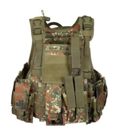 Gilet Tactique "Ranger" BW Camou Multi-poches Avec Système Molle