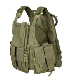 Gilet "Ranger" Multi-poches Vert Système Modulaire -Militaire Équipement Magasin gilet ranger plusieurs poches vert syst modulaire 2
