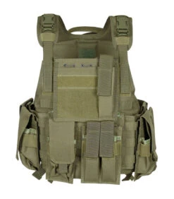 Gilet "Ranger" Multi-poches Vert Système Modulaire