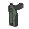 Holster Gaucher Zoom VKZ8 Vert GLOCK 17/18/19/22/23 Avec Lampe/laser
