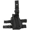 Holster, Noir, Fix. Cuisse Et Ceint., Gauche -Militaire Équipement Magasin holster noir fix cuisse et ceint gauche