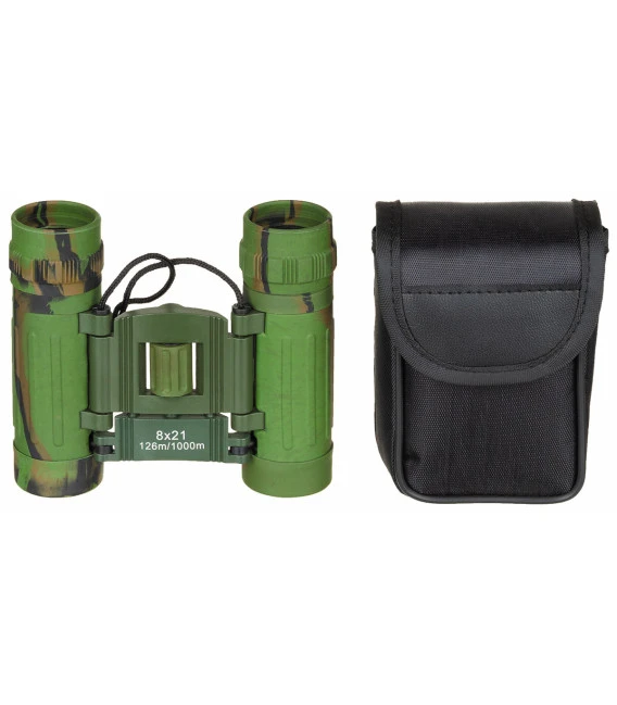 Jumelles, 8x21, Woodland, Pliable, Lentille Ruby, Sac 3 Jumelles, 8x21, Woodland, Pliable, Lentille Ruby, Sac