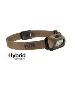 Petzl Lampe Frontale Hybrid éclairage 2 Couleurs Tactikka + Tan - 350 Lumens