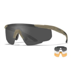 Lunettes De Protection Balistiques Saber Adv. Tan écrans Fumé/incolore/orange Wiley X
