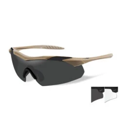 Wiley X Lunettes De Protection Balistiques Vapor Tan écrans Fumé/incolore