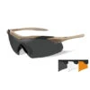 Wiley X Lunettes De Protection Balistiques Vapor Tan écrans Fumé/incolore/orange -Militaire Équipement Magasin lunettes de protection balistiques vapor tan ecrans fume incolore orange