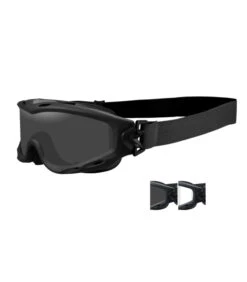 Wiley X Masque De Protection Balistique Spear Noir écrans Fumé/incolore