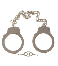 Menottes De Pied Chromé Avec 2 Clefs Vente En UE Slmt
