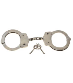 Menottes "Deluxe" Nickel / Acier