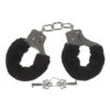 Menottes Avec Fourrure Noire -Militaire Équipement Magasin menottes fourrure noir